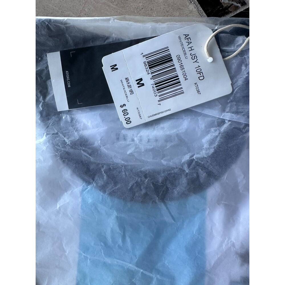 NWT Adidas Argentina 26 Home Messi #10 Soccer Jersey M White Ice Blue AFA Slim - Picture 15 of 16